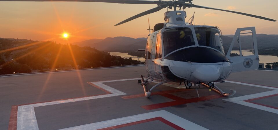 Une photo de l'ambulance aérienne Summit Helicopters